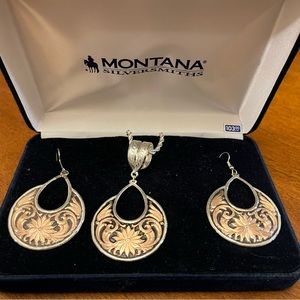 Montana Silversmith necklace and earring set